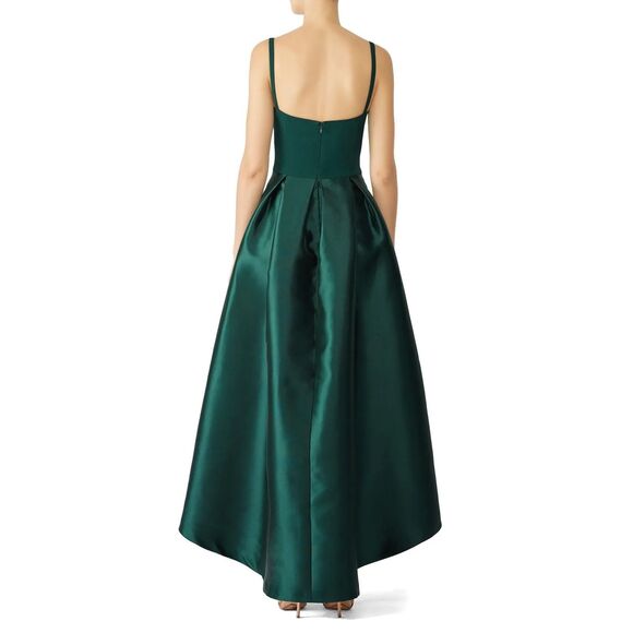 NWT RARE Hutch Birdie High-Low Crepe & Taffeta Strappy Gown in White Size 2 - Picture 4 of 13